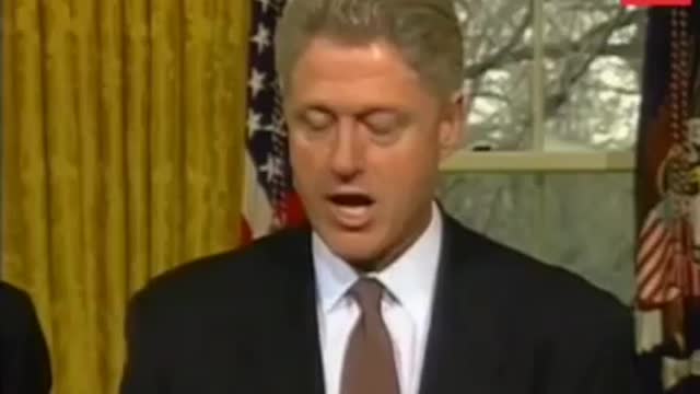 Bill Clinton speaks on cloning