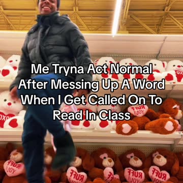 Me Tryna Act Normal After Messing Up A Word When I Get Called On To Read In Class
