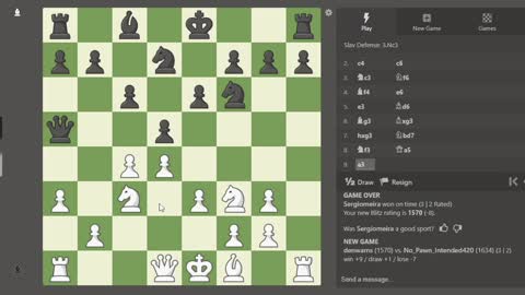 Novice Chess - Practice Game 9