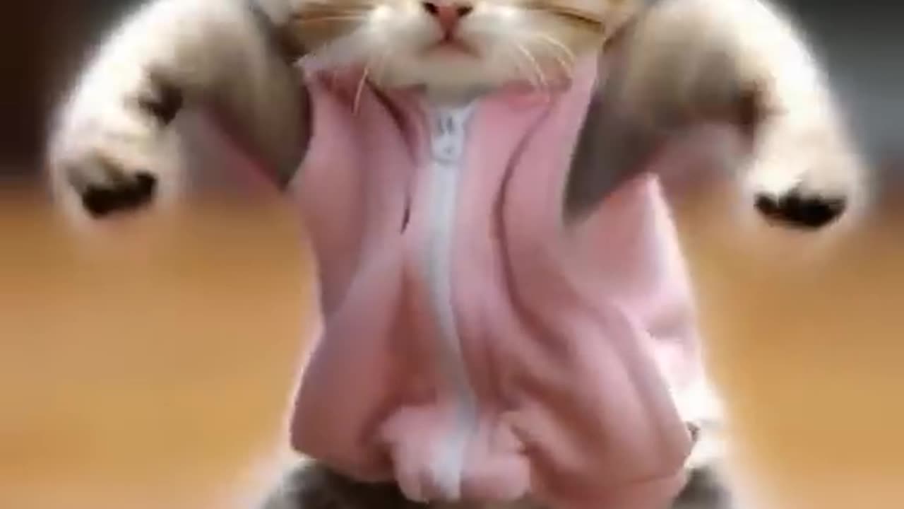 funny cat dance