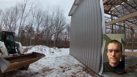 Rat Guard in Place and wall steel is going up!