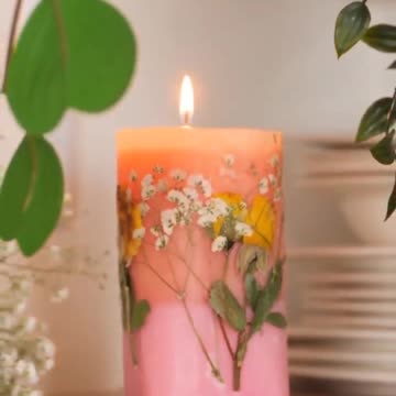Flower candle idea