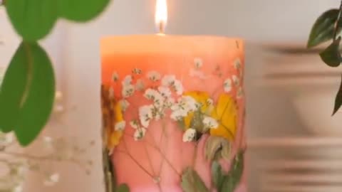 Flower candle idea