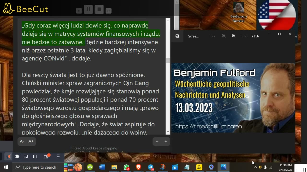 🔴Benjamin Fulford 13.03.23🔴Marcowe szaleństwo zaczyna się - horror Rockefeller/Biden imploduje