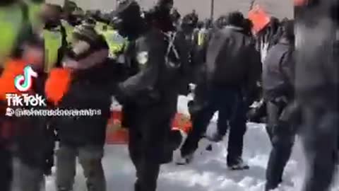 Throwing senior citizen veterans to the ground