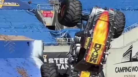 yt1s youtube downloader Monster Jam World Finals 21 Max-D WINNING Two Wheel Skills! #monsterjam