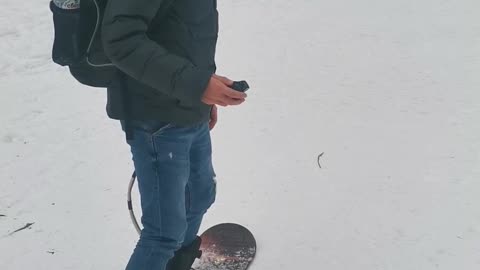 Testing Out Electric Snowboard