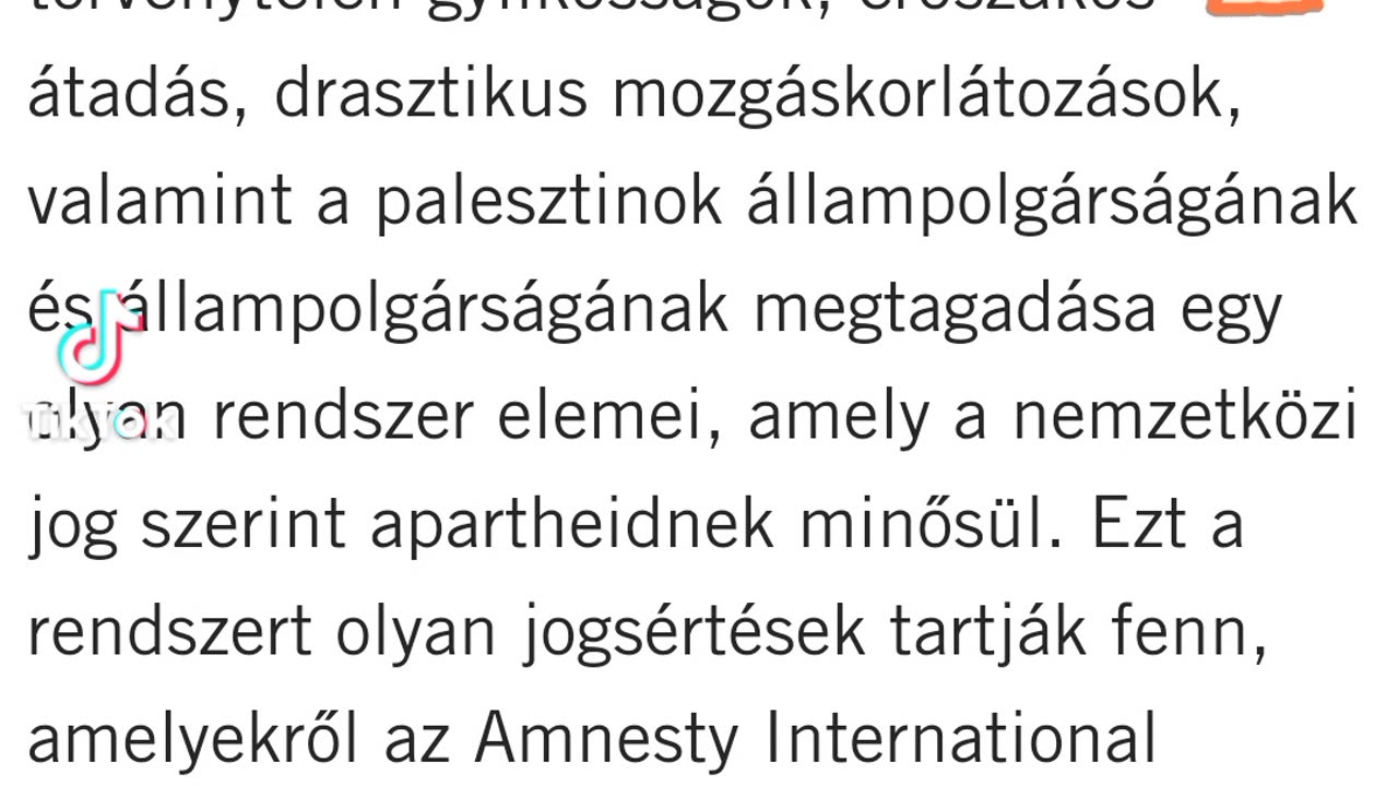 Izrael Izrael elleni vizsgálatról ,apartheid!