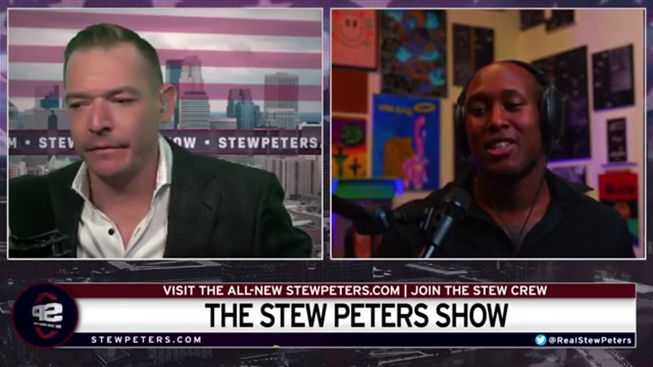 STEW PETERS SHOW where I got involved and he answered my comments