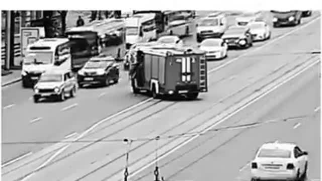 Fire man help a woman