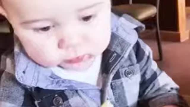 Funny Baby Videos eating fruits # Short