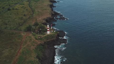 Drone Over Lighthouse