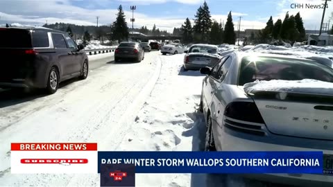 Rare winter storm wallops Southern California