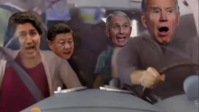 (TRUDEAU BIDEN FAUCI) ROAD TRIP OF LIES MEME