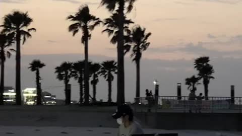 playing on the beach