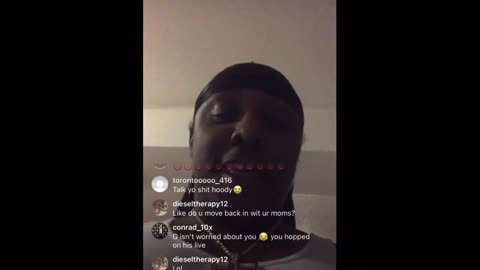 Hoodlum IG dissing SICK PPL for flagging down police also gets at Why G and Sam.G not from the hood