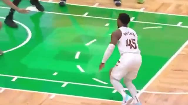Donovan Mitchell with a nasty poster dunk vs Boston Celtics 🔥 🔥