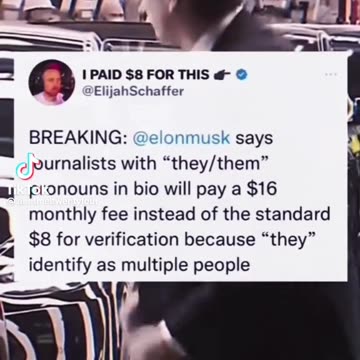 People who identify as they them will have to pay $16