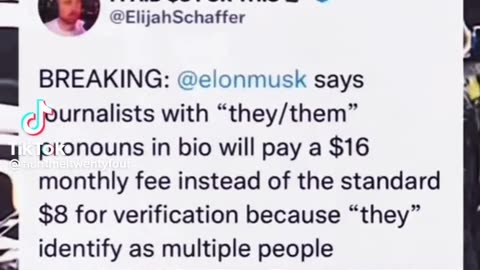 People who identify as they them will have to pay $16