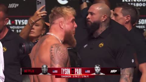 Mike Tyson Slaps Jake Paul At The Weigh-In 🥤😃🍿