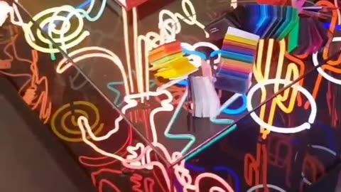 Cool neon table