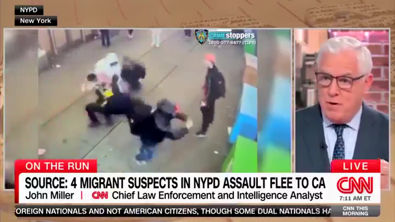 CNN host Erica Hill was left speechless after their chief law enforcement analyst