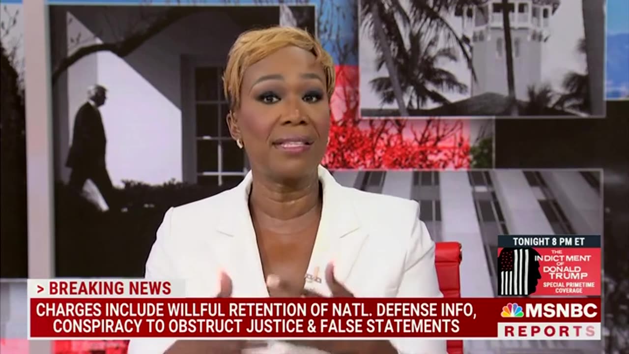 Joy Reid Says She's 'Relieved' Trump Is Indicted