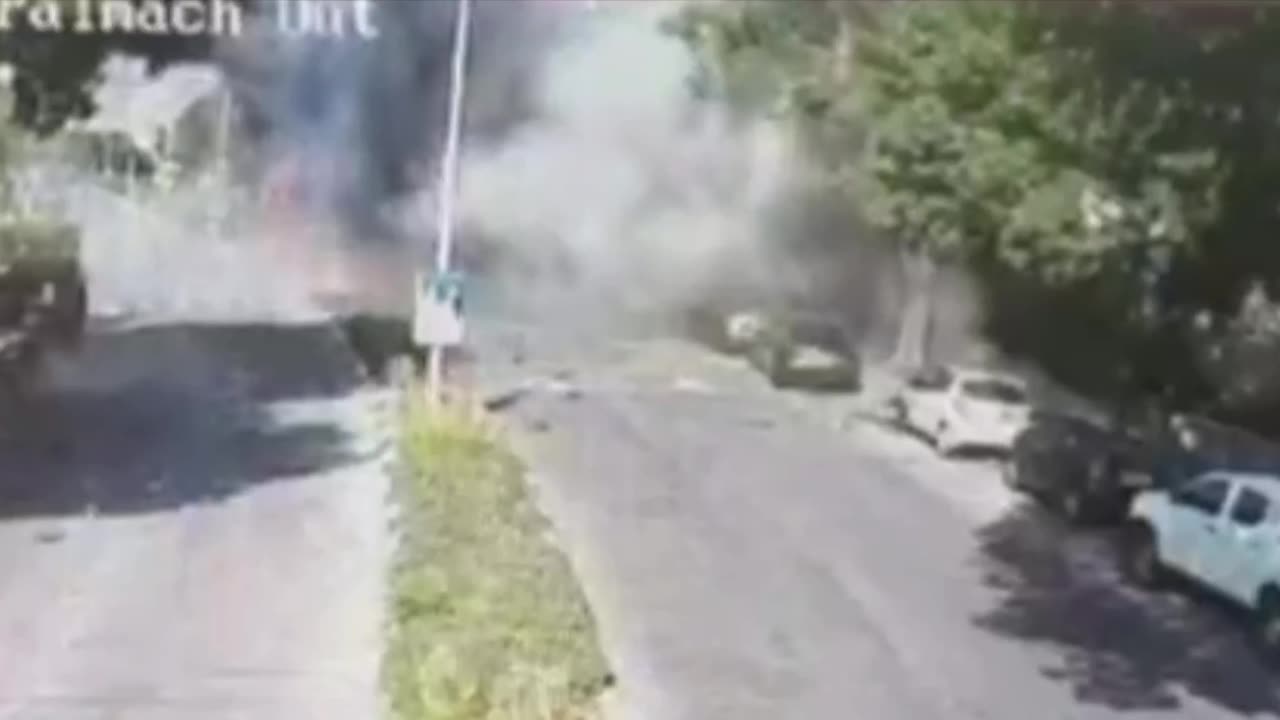 Video from the moment the rocket fell in Karmiel.