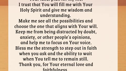 Prayer To Start Your Day | Morning Prayer
