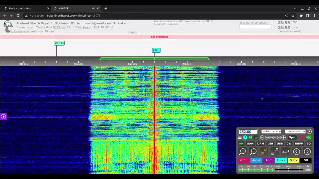 RTE Radio One - Sea Area Forecast 15/12/2022 2355 GMT 252kHz