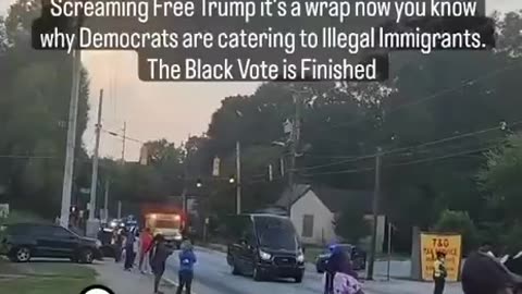 Georgia streets coming out to see Trump as his motorcade passes are freaking epic.