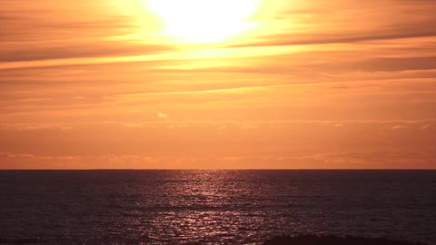 sunset at the beach