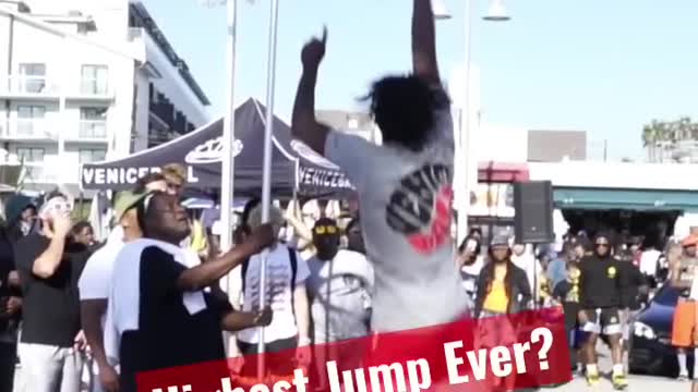 The Highest Jump Ever He’s 5’6”