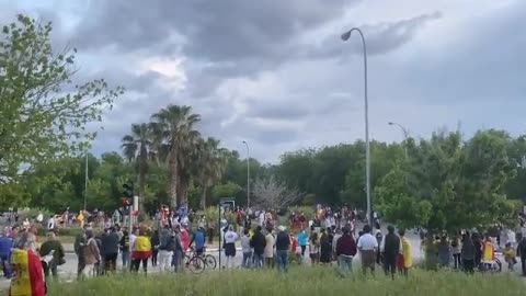 Calle de Núñez de Balboa (Madrid) contra la tiranía Sánchez-iglesias: "Gobierno dimisión" (5)