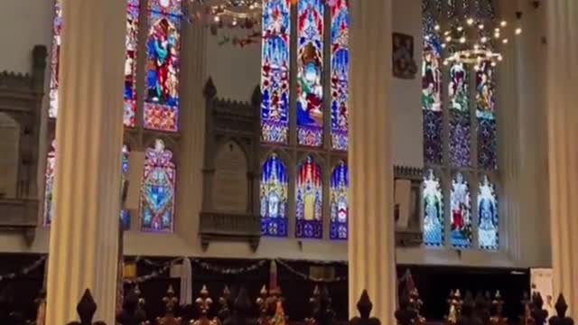 The 140,000 Paper cranes at St John's Church in Edinburgh are known abr