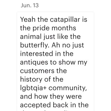 Tranny’s sending stupid messages on my Etsy store