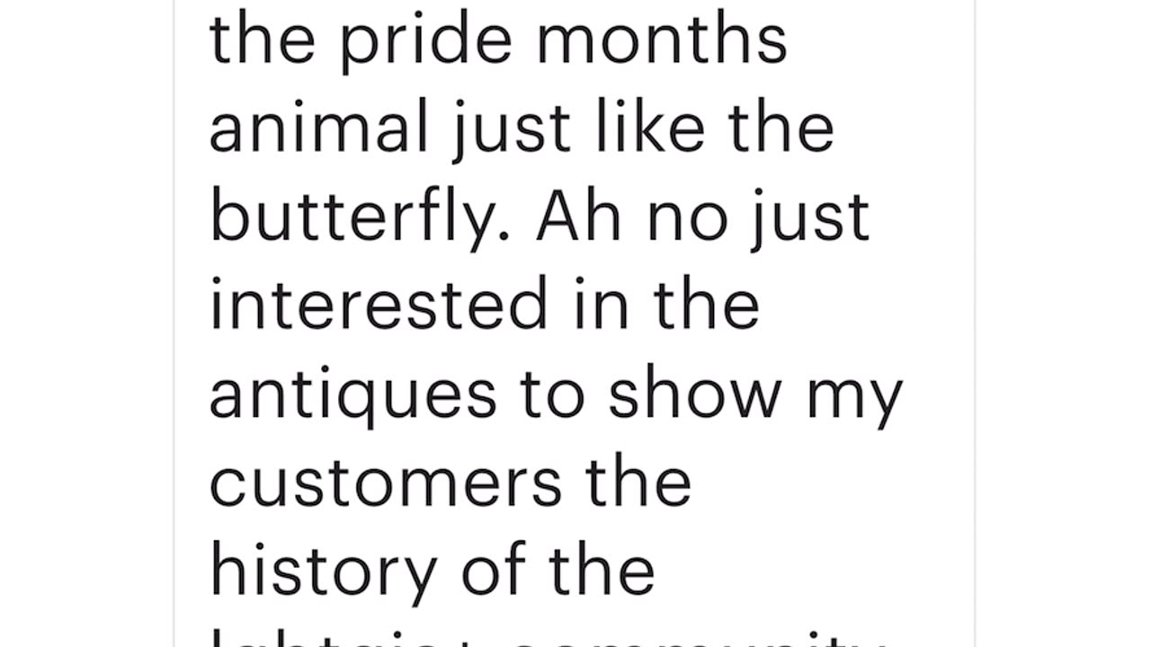 Tranny’s sending stupid messages on my Etsy store