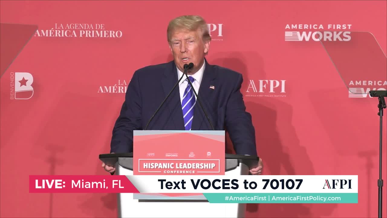 President Donald Trump's Full Speech at the Hispanic Leadership Conference