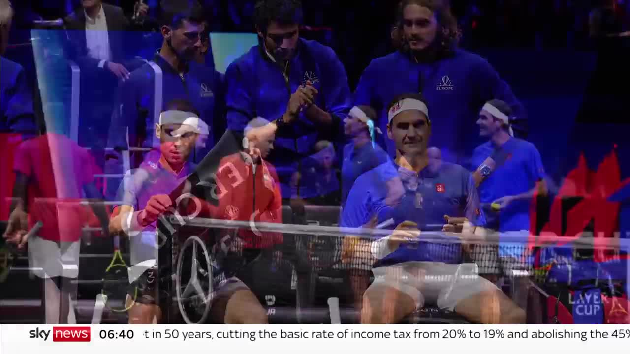 Roger Federer bids tearful farewell to tennis