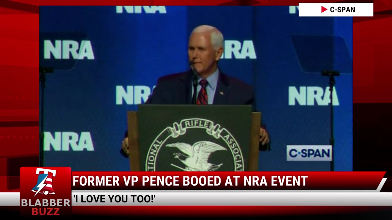 Former VP Pence Booed At NRA Event