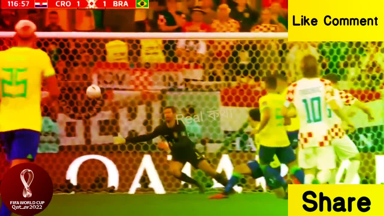 Brazil vs Croatia all goals and Penalty 4-2 Highlights