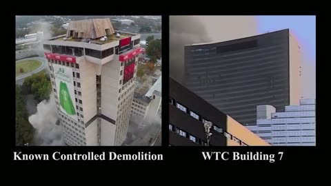 World Trade Center Building 7 Collapse Comparison w/ Typical Controlled Demolition