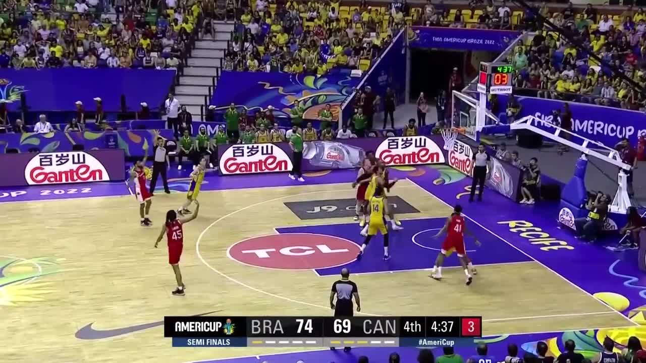 Brazil 🇧🇷 - Canada 🇨🇦 Basketball Highlights Semi-Finals - #AMERICUP 2022