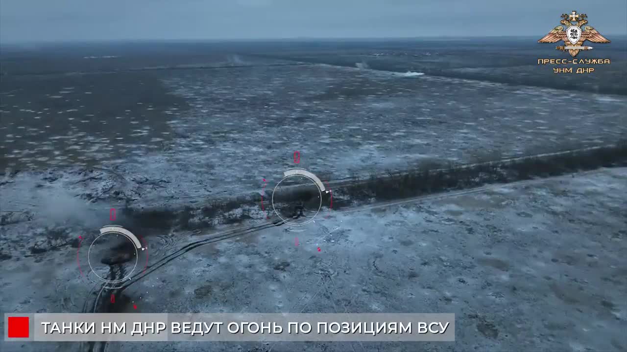 Tank unit of the 100th Brigade strikes enemy positions