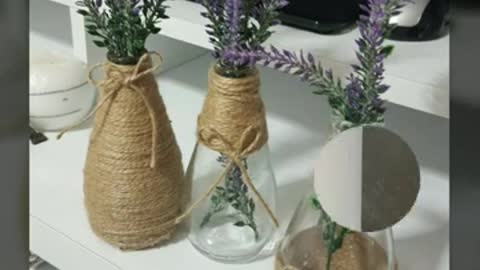 Homemade bottle decoration ideas/old bottle reuse ideas