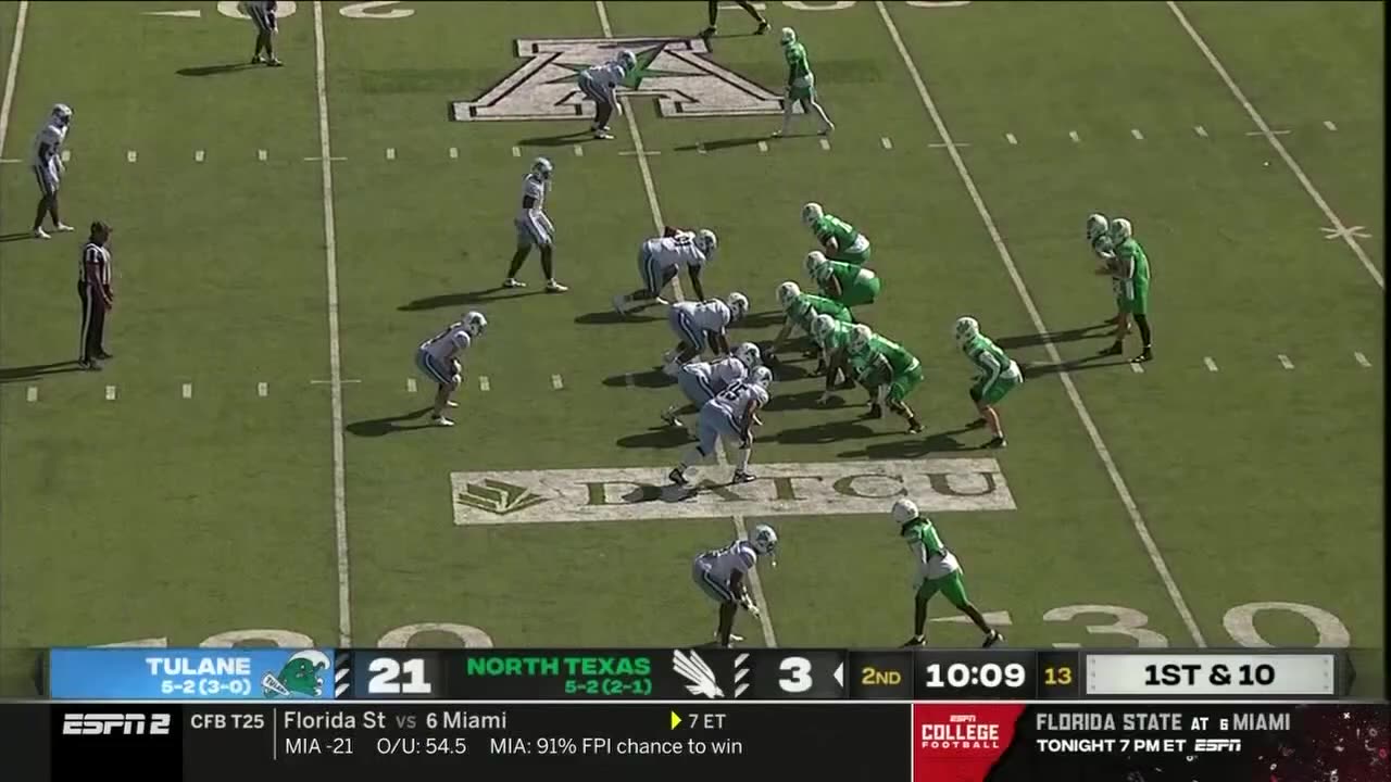 North Texas vs Tulane 26/10/24