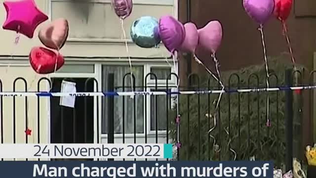 Man charged with murders of mother and two daughters killed after flat fire