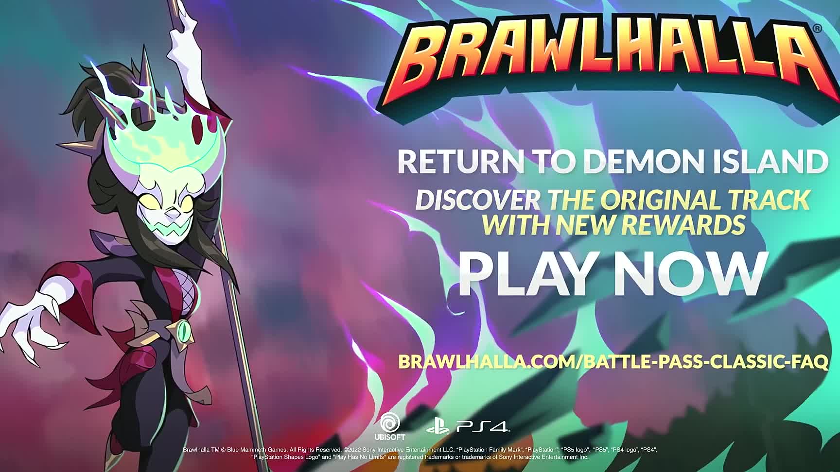 Brawlhalla - Battle Pass Classic Return to Demon Island Launch Trailer PS4 Games