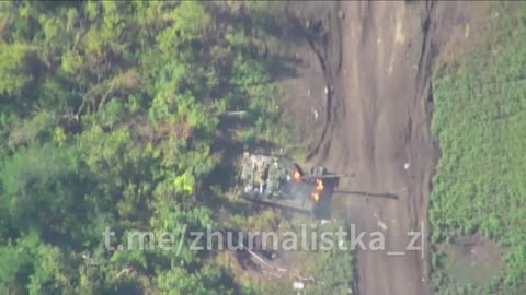 Another AFU tank was hit by a Lancet UAV