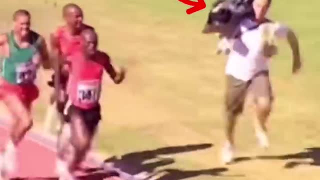 Cameraman Runs Faster Than The Athletes Again!